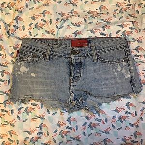 Low-Rise Denim Shorts